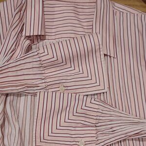 Holt Renfrew cotton top with long cuffs